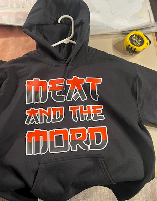 MEAT AND THE MORD Black Hoodie