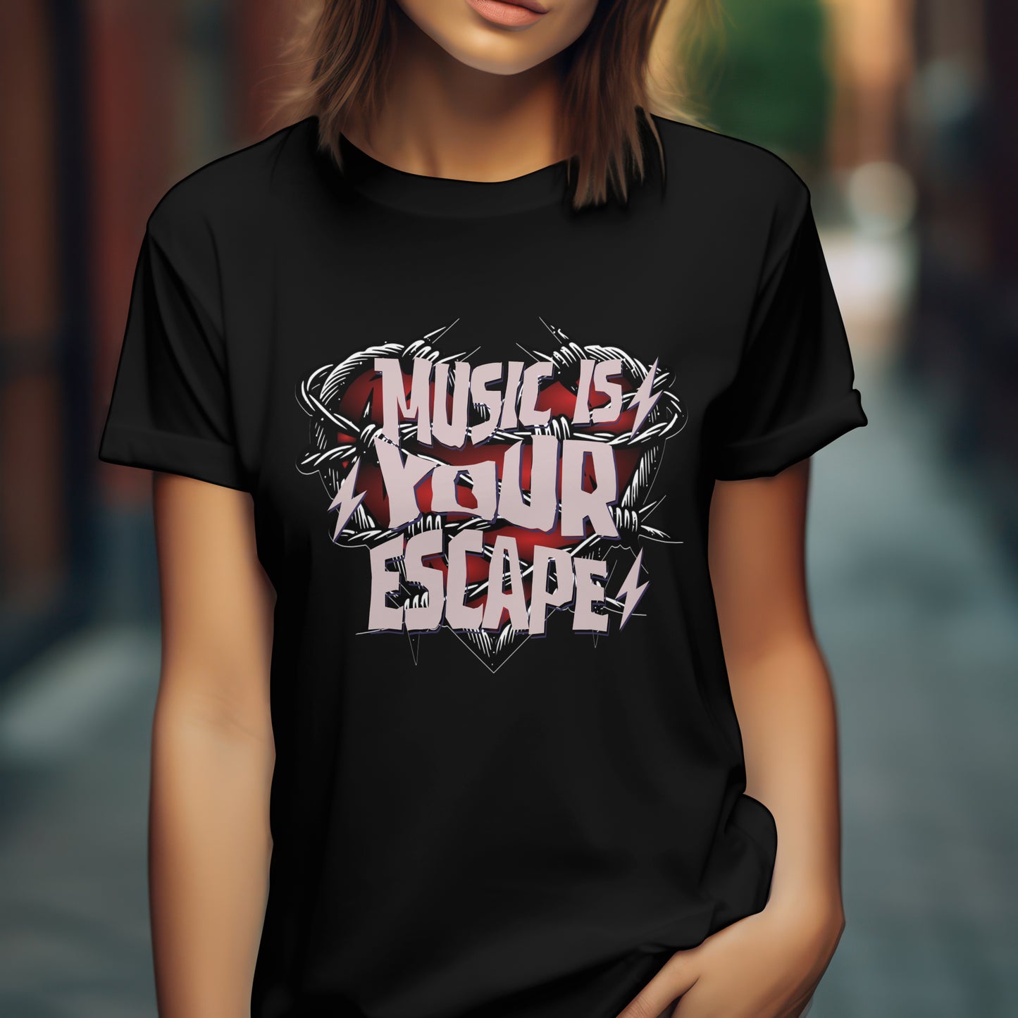 Music is Your Escape T-Shirt (Unisex & Womens)